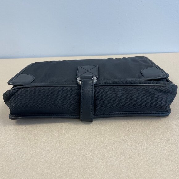 Salvatore Ferragamo Black Nylon Clutch Bag w/ Wristlet Strap - Preowned - Picture 8 of 14